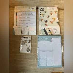 Various planner supplies